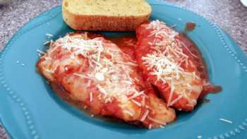 Easy Baked Chicken Parmesan - Non breaded