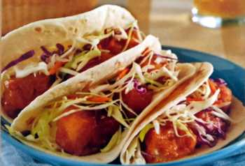 Beer Battered Fish Tacos with Chipotle Coleslaw!