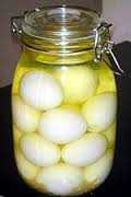 Garlic Curry Pickled Eggs