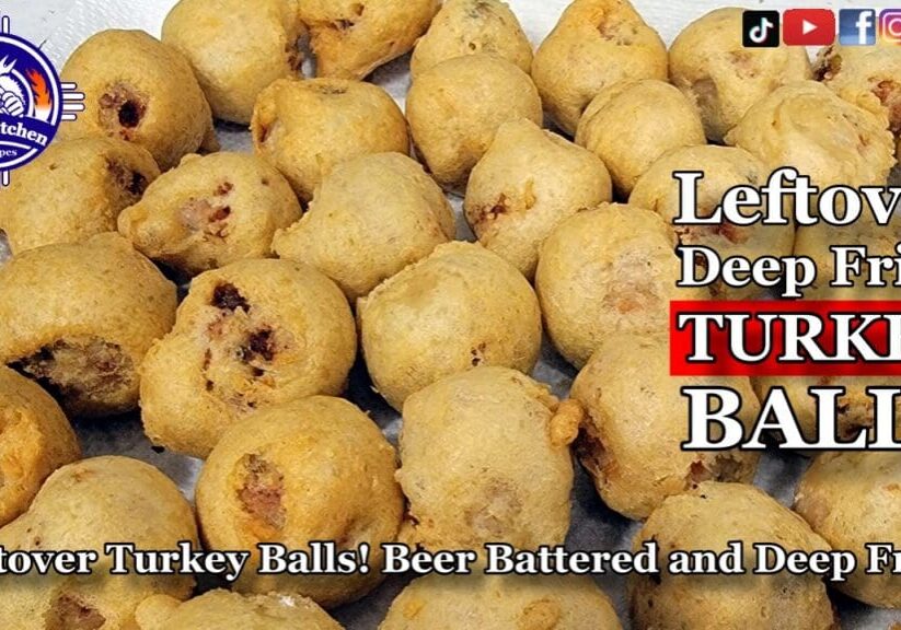 Leftover TURKEY BALLS Beer Battered and Deep Fried to Perfection!